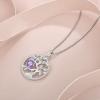 imageTree of Life Necklace 925 Sterling Silver Family Tree Pendant Birthstone Jewelry Gifts for Women02 February  Amethyst