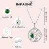 imageTree of Life Necklace 925 Sterling Silver Family Tree Pendant Birthstone Jewelry Gifts for Women05 May  Emerald
