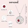 imageTree of Life Necklace 925 Sterling Silver Family Tree Pendant Birthstone Jewelry Gifts for Women07 July  Ruby