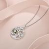 imageTree of Life Necklace 925 Sterling Silver Family Tree Pendant Birthstone Jewelry Gifts for Women08 August  Peridot