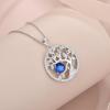 imageTree of Life Necklace 925 Sterling Silver Family Tree Pendant Birthstone Jewelry Gifts for Women09 September  Sapphire