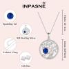 imageTree of Life Necklace 925 Sterling Silver Family Tree Pendant Birthstone Jewelry Gifts for Women09 September  Sapphire