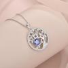 imageTree of Life Necklace 925 Sterling Silver Family Tree Pendant Birthstone Jewelry Gifts for Women12 December  Tanzanite