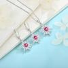 imageSnowflake Earrings for Women 925 Sterling Silver Christmas Earrings Dangle Drop Leverback Birthstone Jewelry Gifts for Her07 July  Ruby