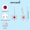 imageSnowflake Earrings for Women 925 Sterling Silver Christmas Earrings Dangle Drop Leverback Birthstone Jewelry Gifts for Her07 July  Ruby