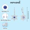 imageSnowflake Earrings for Women 925 Sterling Silver Christmas Earrings Dangle Drop Leverback Birthstone Jewelry Gifts for Her12 December  Tanzanite