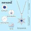 imageSnowflake Jewelry Set for Women 925 Sterling Silver Tanzanite Christmas Necklace Earrings December Birthstone Jewelry Gifts for Her