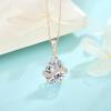 image:imageInpasne 18K Rose Gold Plated Jewelry Set for Women 925 Sterling Silver Teardrop Cubic Zirconia Necklace Dangle Drop Leverback Earrings April Birthstone Jewelry Gifts for Her