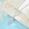 image:imageInpasne Birthstone Necklace for Women 925 Sterling Silver Oval Cut Cubic Zirconia Pendant Jewelry for Her04 April  Zirconia