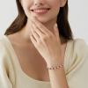 image:imageInpasne Birthstone Tennis Bracelet for Women 925 Sterling Silver Pear Shaped Gemstone Jewelry Gifts for Her01 January  Garnet