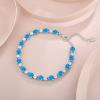 image:imageInpasne Birthstone Tennis Bracelet for Women 925 Sterling Silver Pear Shaped Gemstone Jewelry Gifts for Her03 March  Aquamarine