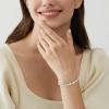 image:imageInpasne Birthstone Tennis Bracelet for Women 925 Sterling Silver Pear Shaped Gemstone Jewelry Gifts for Her04 April  Zirconia