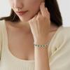 image:imageInpasne Birthstone Tennis Bracelet for Women 925 Sterling Silver Pear Shaped Gemstone Jewelry Gifts for Her05 May  Emerald