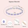 image:imageInpasne Birthstone Tennis Bracelet for Women 925 Sterling Silver Pear Shaped Gemstone Jewelry Gifts for Her06 June  Alexandrite