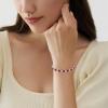 image:imageInpasne Birthstone Tennis Bracelet for Women 925 Sterling Silver Pear Shaped Gemstone Jewelry Gifts for Her07 July  Ruby