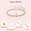 image:imageInpasne Birthstone Tennis Bracelet for Women 925 Sterling Silver Pear Shaped Gemstone Jewelry Gifts for Her11 November  Citrine