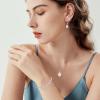 image:imageInpasne Opal Jewelry Set 925 Sterling Silver Pear Shaped October Birthstone Earrings Necklace Bracelet Jewelry Gifts for Women