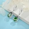 image:imageInpasne Teardrop Dangle Drop Earrings for Women 925 Sterling Silver Leverback Earrings Birthstone Jewelry Gifts for Her05 May  Emerald
