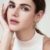image:imageInpasne Teardrop Dangle Drop Earrings for Women 925 Sterling Silver Leverback Earrings Birthstone Jewelry Gifts for Her05 May  Emerald