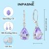 image:imageInpasne Teardrop Dangle Drop Earrings for Women 925 Sterling Silver Leverback Earrings Birthstone Jewelry Gifts for Her06 June  Alexandrite