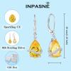 image:imageInpasne Teardrop Dangle Drop Earrings for Women 925 Sterling Silver Leverback Earrings Birthstone Jewelry Gifts for Her11 November  Citrine