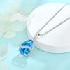 image:imageInpasne Teardrop Necklace for Women 925 Sterling Silver Birthstone Necklace Pendant Jewelry Gifts for Her03 March  Aquamarine