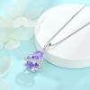 image:imageInpasne Teardrop Necklace for Women 925 Sterling Silver Birthstone Necklace Pendant Jewelry Gifts for Her06 June  Alexandrite