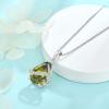 image:imageInpasne Teardrop Necklace for Women 925 Sterling Silver Birthstone Necklace Pendant Jewelry Gifts for Her08 August  Peridot