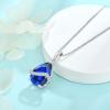 image:imageInpasne Teardrop Necklace for Women 925 Sterling Silver Birthstone Necklace Pendant Jewelry Gifts for Her09 September  Sapphire