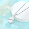 image:imageInpasne Teardrop Necklace for Women 925 Sterling Silver Birthstone Necklace Pendant Jewelry Gifts for Her10 October  Opal