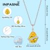 image:imageInpasne Teardrop Necklace for Women 925 Sterling Silver Birthstone Necklace Pendant Jewelry Gifts for Her11 November  Citrine