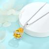 image:imageInpasne Teardrop Necklace for Women 925 Sterling Silver Birthstone Necklace Pendant Jewelry Gifts for Her11 November  Citrine