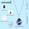 image:imageInpasne Teardrop Necklace for Women 925 Sterling Silver Birthstone Necklace Pendant Jewelry Gifts for Her12 December  Tanzanite