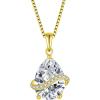 04 April - Zirconia - Yellow Gold Plated