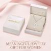 image:imageWomen Cross Necklace 925 Sterling Silver Halo Gemstone Necklace Crucifix Religious Pendant Birthstone Jewelry Gifts for Her10 October  Opal