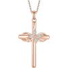 04 April - Zirconia - Rose Gold Plated