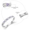 image:imageInfinity Celtic Knot Ring 925 Sterling Silver Twisted Knot Birthstone Ring Statement Rings for Women Size 51002 February  Amethyst