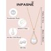 image:imageFreshwater Pearl Pendant Necklaces for Women SilverGoldRose Gold Tone 10MM Pearl Jewelry for HerRose Gold