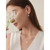 image:imageFreshwater Pearl Pendant Necklaces for Women SilverGoldRose Gold Tone 10MM Pearl Jewelry for HerWhite