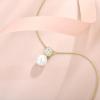 image:imagePearl Necklace for Women 925 Sterling Silver Birthstone Pendant Necklace Emerald Cut Jewelry Gifts for Her04 April  Zirconia  Gold