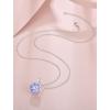 image:imageHeart Birthstone Necklace for Women Silver Tone Heart Shaped Pendant Necklace Jewelry for Her06 June  Alexandrite