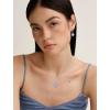 image:imageHeart Birthstone Necklace for Women Silver Tone Heart Shaped Pendant Necklace Jewelry for Her06 June  Alexandrite