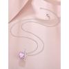 image:imageHeart Birthstone Necklace for Women Silver Tone Heart Shaped Pendant Necklace Jewelry for Her10 October  Pink Tourmaline