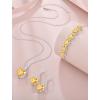 image:imageHeart Birthstone Necklace for Women Silver Tone Heart Shaped Pendant Necklace Jewelry for Her11 November  Citrine