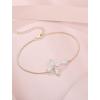 image:imageCross Bracelet for Women 925 Sterling Silver Halo Gemstone Religious Christian Bracelet Birthstone Jewelry for Her04 April  Zirconia  Rose Gold Plated