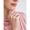 image:imageMoissanite Engagement Rings for Women 925 Sterling Silver 125CT D Color VVS1 Pear Shaped Moissanite Promise Anniversary Ring Leaves Wedding Band for Her Size 510