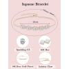 image:imageOval Birthstone Bracelet for Women 925 Sterling Silver Dainty Link Bracelet Jewelry for Wife Mom04 April  Zirconia  Rose Gold Plated