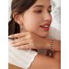 image:imageOval Birthstone Bracelet for Women 925 Sterling Silver Dainty Link Bracelet Jewelry for Wife Mom05 May  Emerald