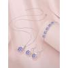 image:imageOval Birthstone Bracelet for Women 925 Sterling Silver Dainty Link Bracelet Jewelry for Wife Mom06 June  Alexandrite