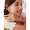 image:imageOval Birthstone Bracelet for Women 925 Sterling Silver Dainty Link Bracelet Jewelry for Wife Mom09 September  Sapphire